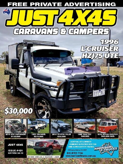 Title details for Just 4x4s, Caravans & Campers by JUST AUTO Classifieds Pty Ltd - Available